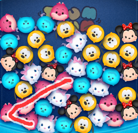 ツムをつなげる時の判定が修正されたかも